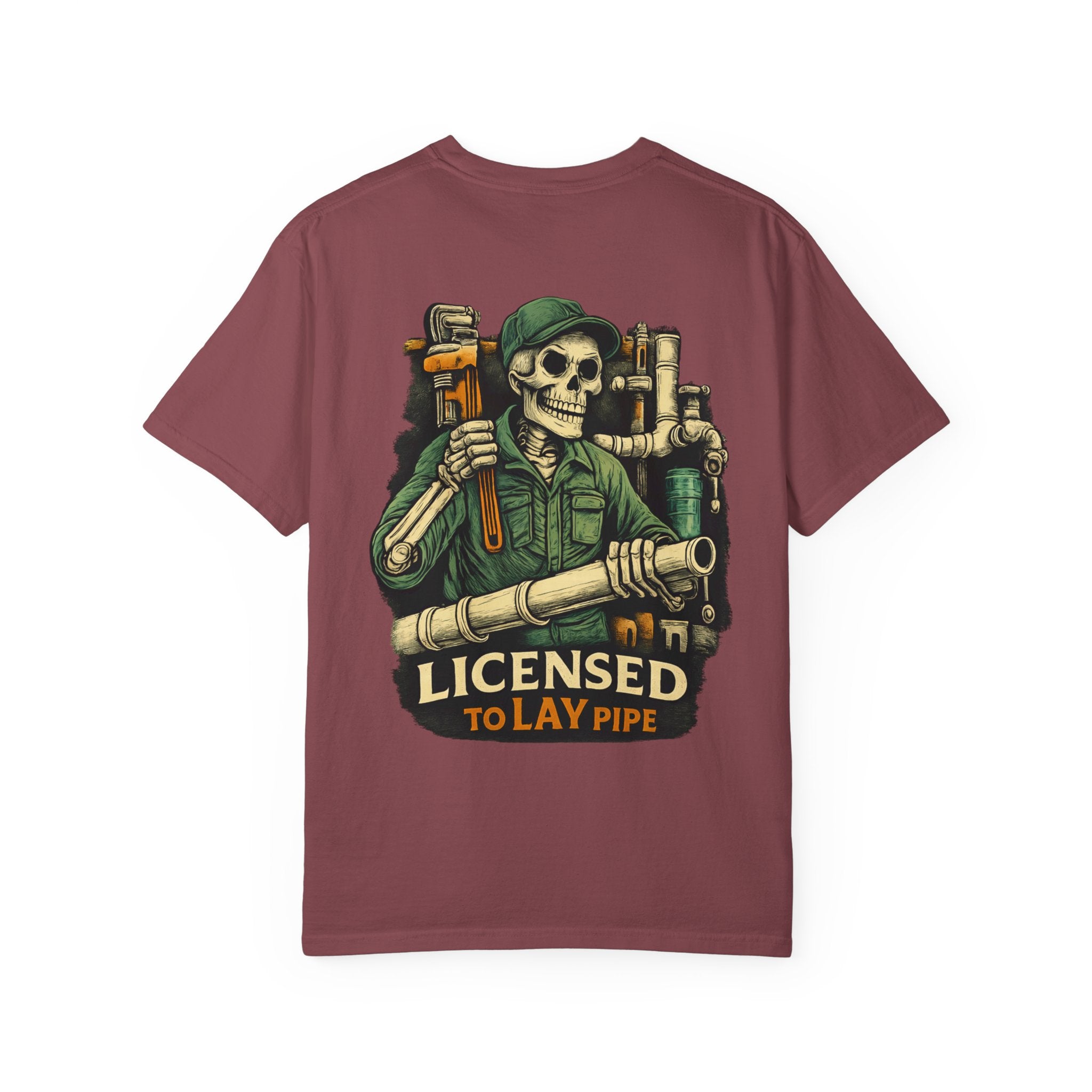 Licensed to lay pipe T-shirt