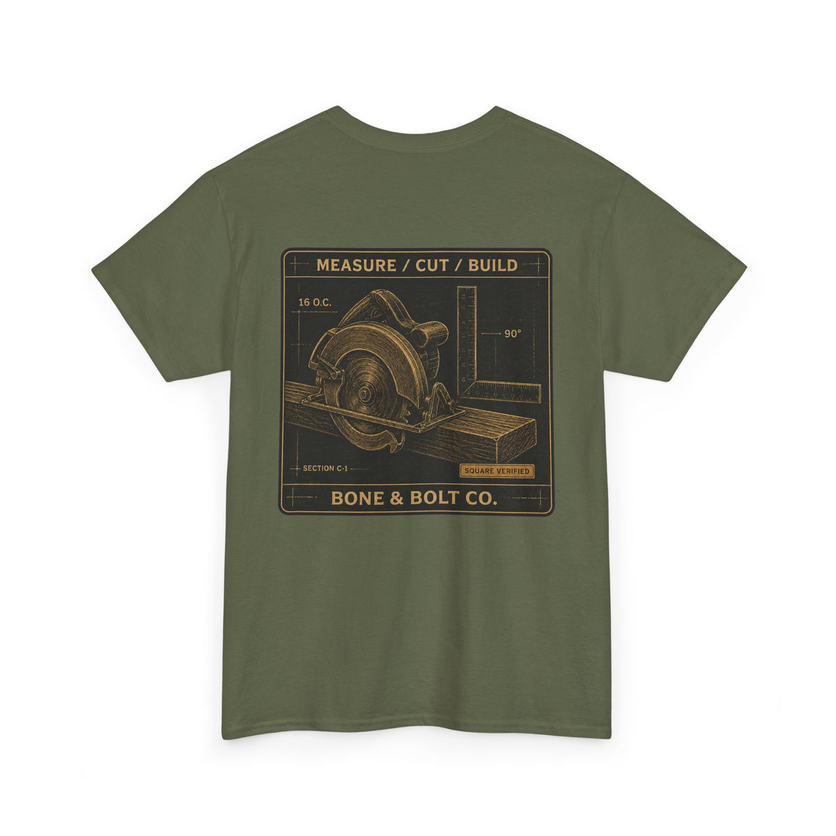“Measure/Cut/Build” Tee