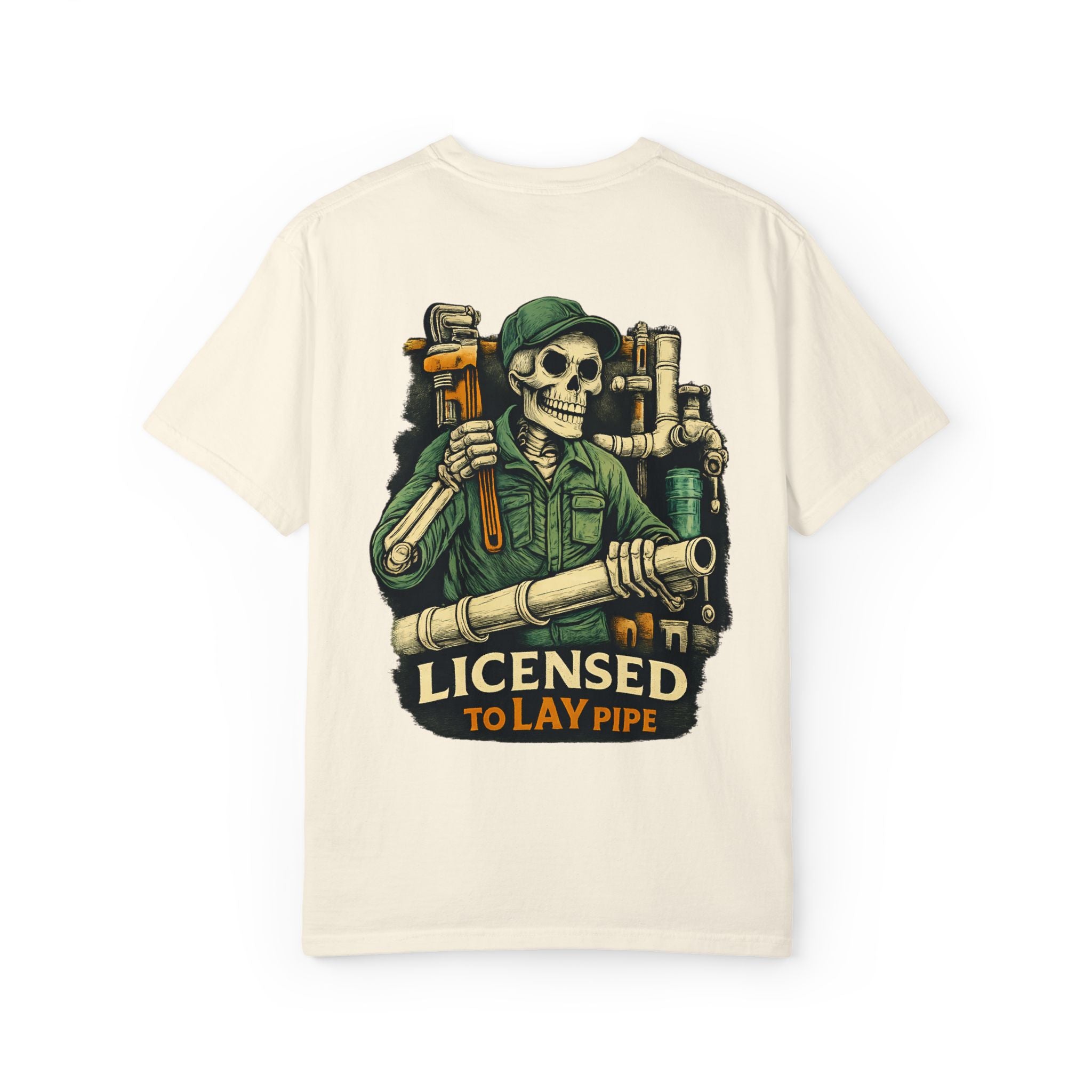 Licensed to lay pipe T-shirt