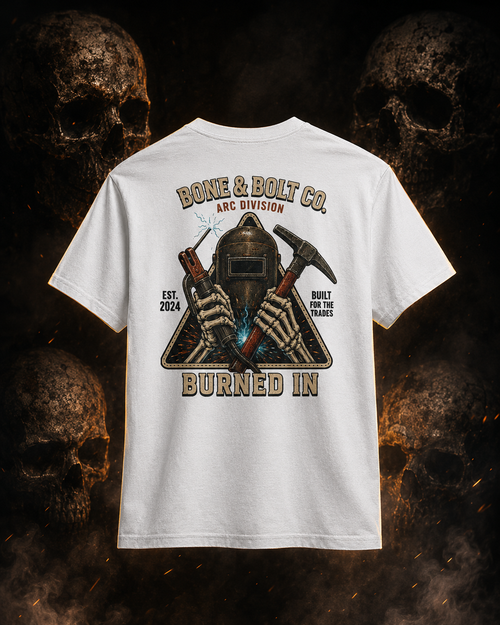 Arc Division Tee primary image on dark smoky skull background