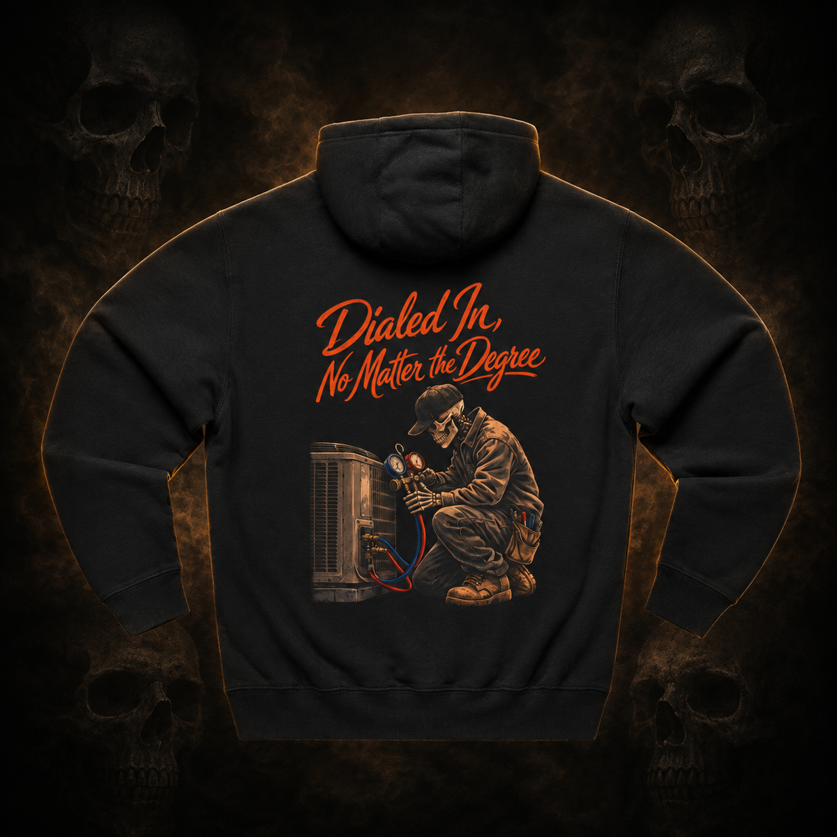 Dialed In No Matter The Degree hoodie – dark Bone and Bolt product image