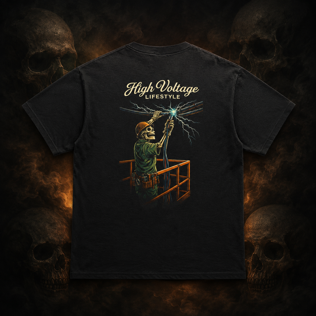 High Voltage Lifestyle tee – dark Bone and Bolt product image