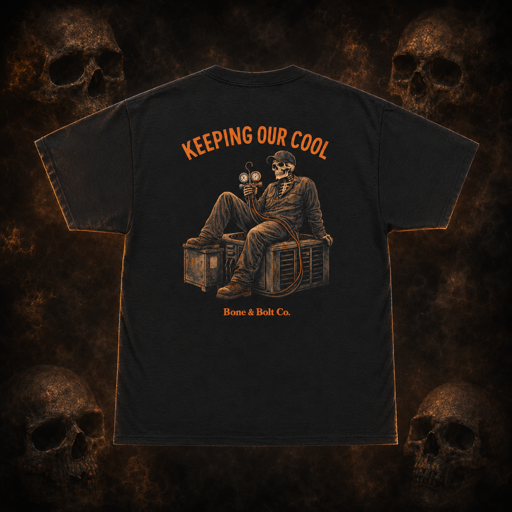Keeping Our Cool tee – dark Bone and Bolt product image