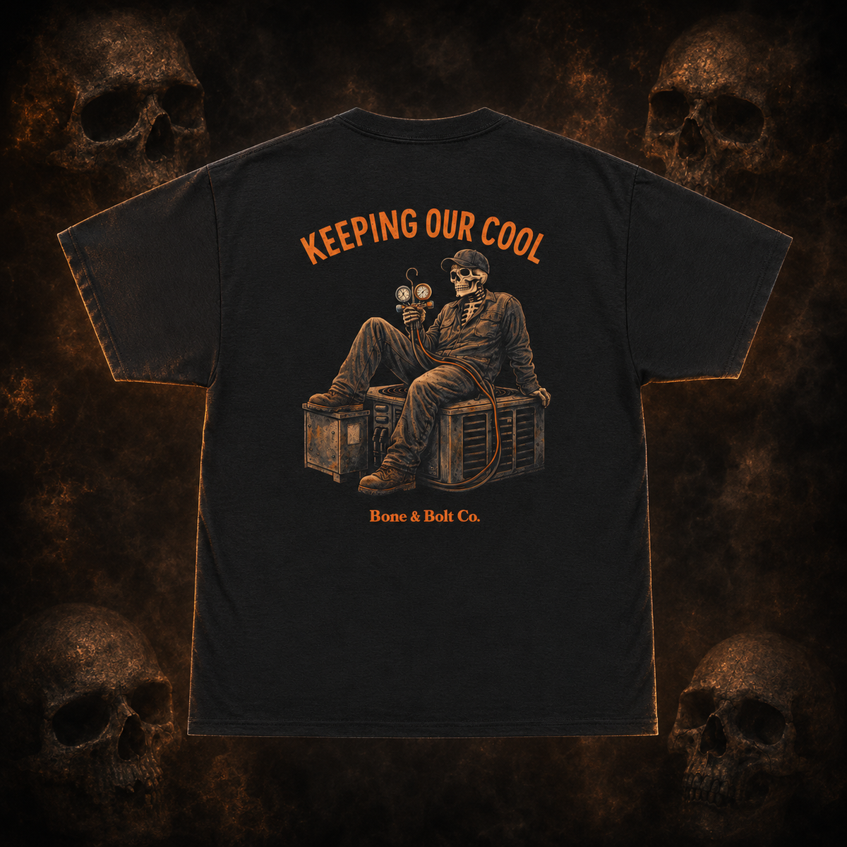 Keeping Our Cool tee – dark Bone and Bolt product image