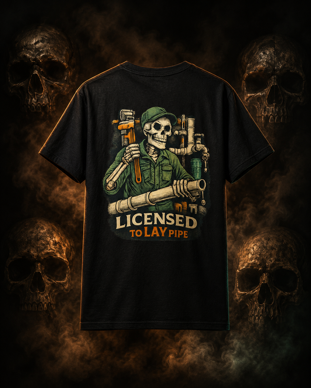 Licensed to Lay Pipe T-shirt product mockup