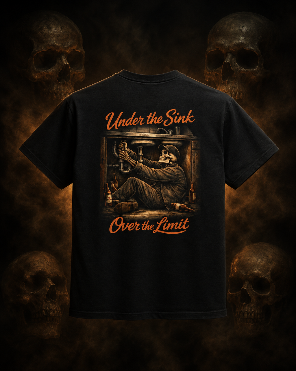 Under the Sink Over the Limit Graphic Tee product mockup