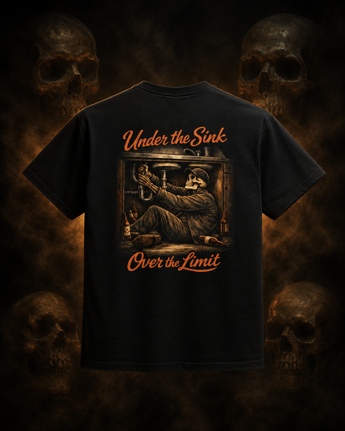 Under the Sink Over the Limit Graphic Tee product mockup
